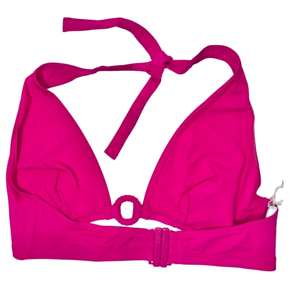 NWT ERES “Compact Stud” Full Cup Triangle Bikini Top Braided Circle Pink Size 14 - Picture 4 of 16